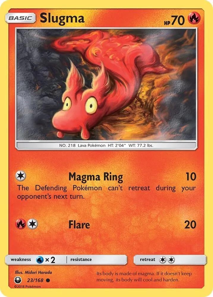 Slugma card front