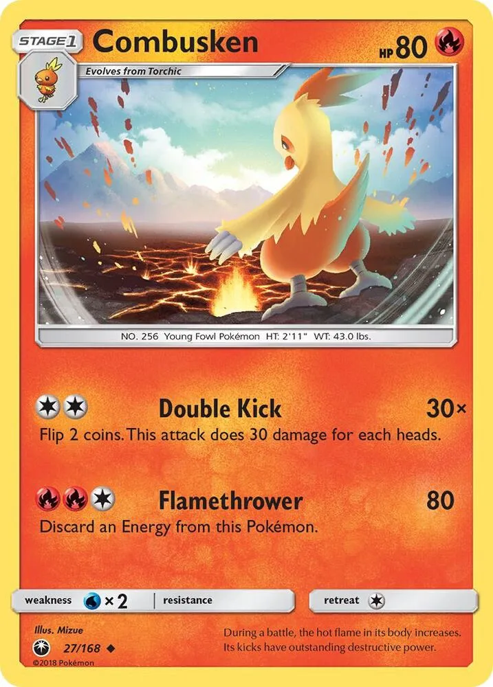 Combusken card front