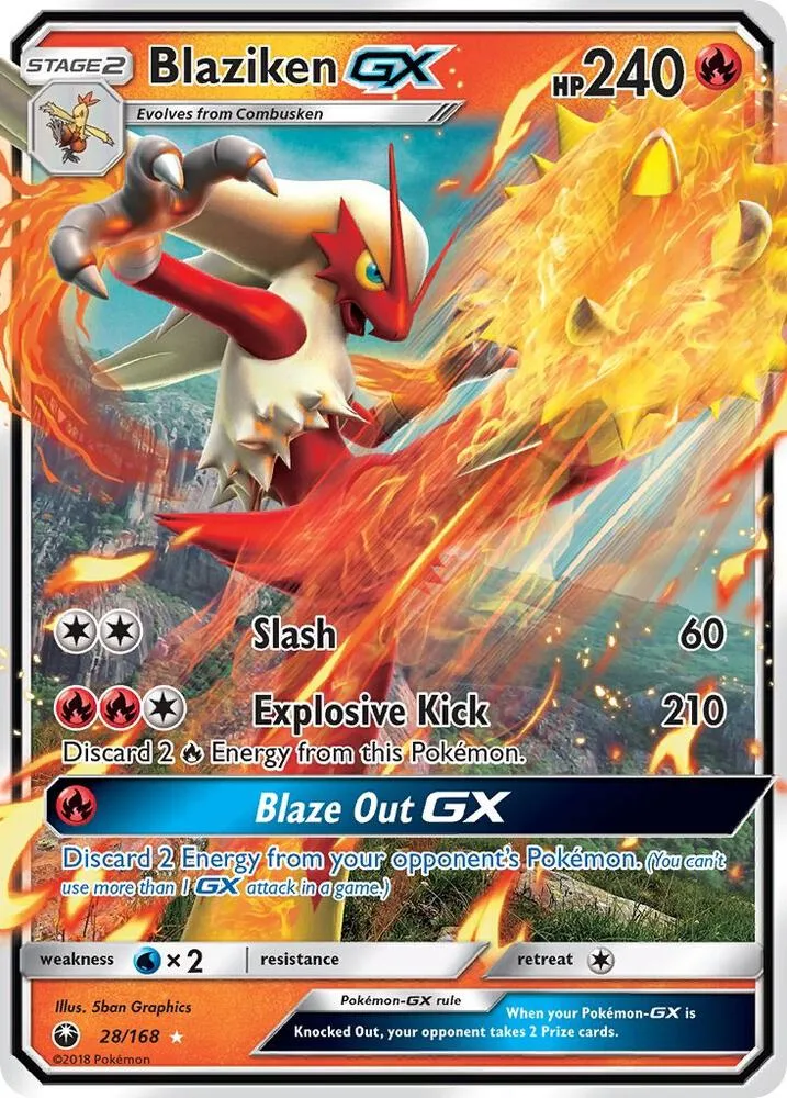 Blaziken GX card front