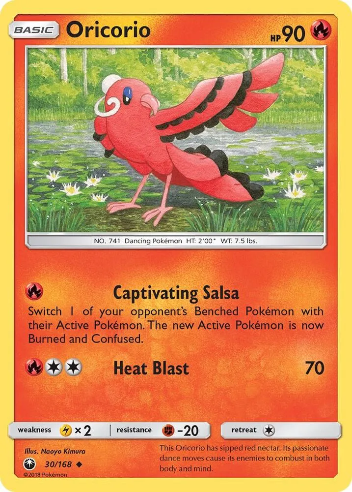 Oricorio card front