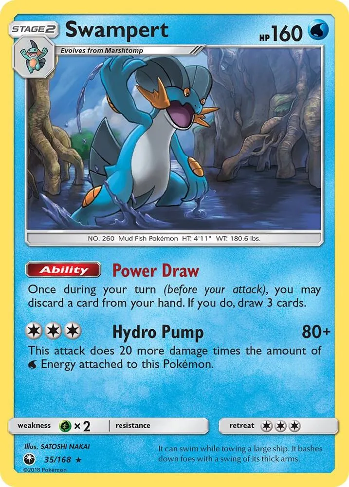 Swampert card front