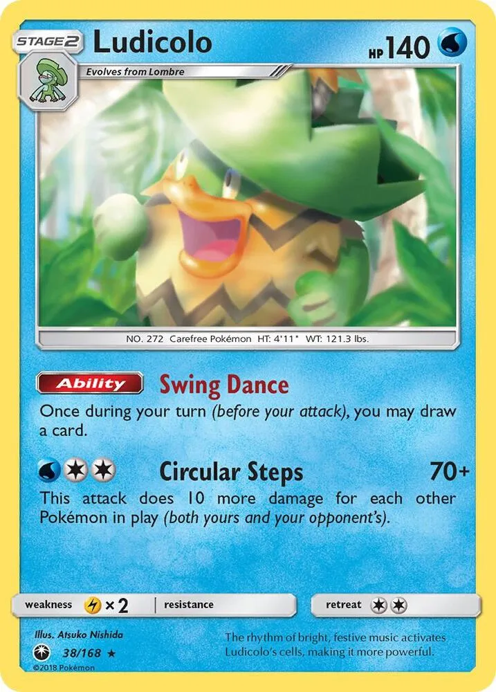 Ludicolo card front