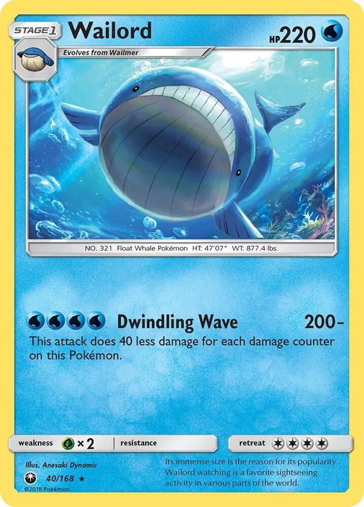 Wailord card front