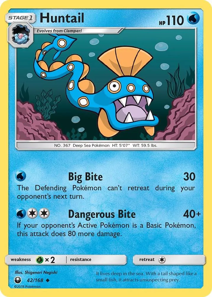 Huntail card front