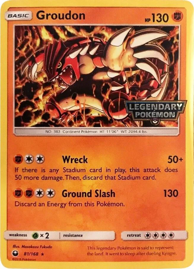 Groudon (GameStop Cosmos Holo) thumbnail