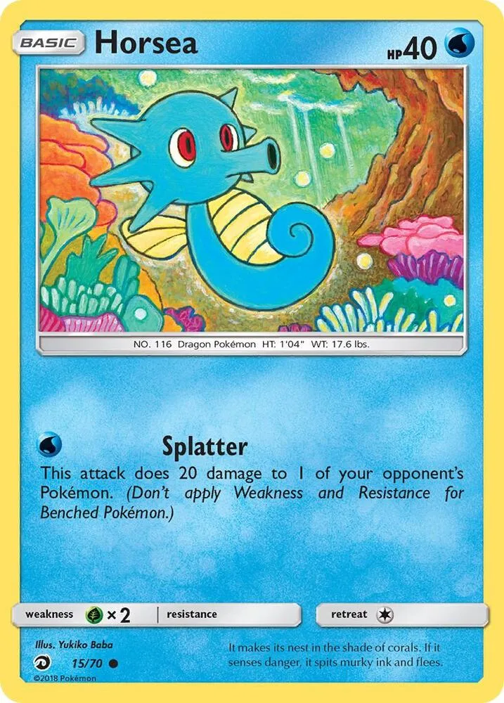 Horsea card front