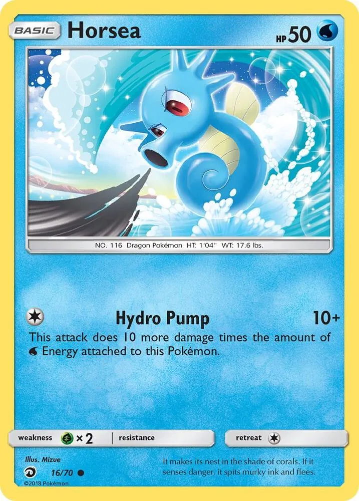 Horsea card front