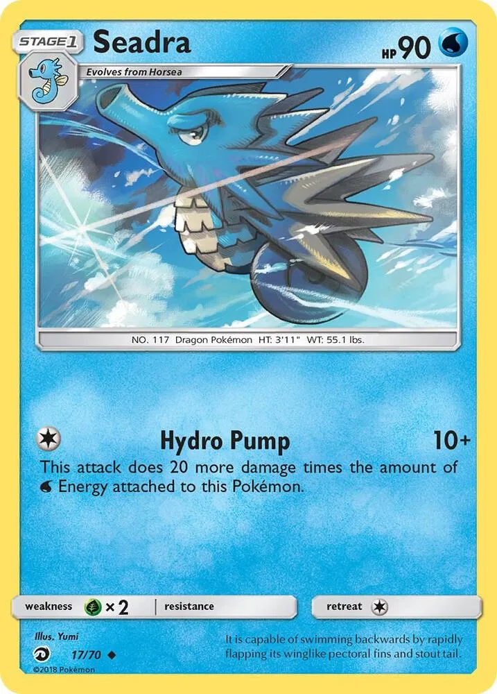 Seadra card front