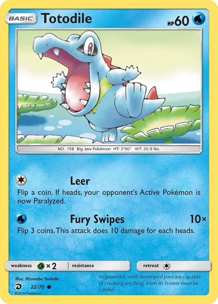 Totodile card front