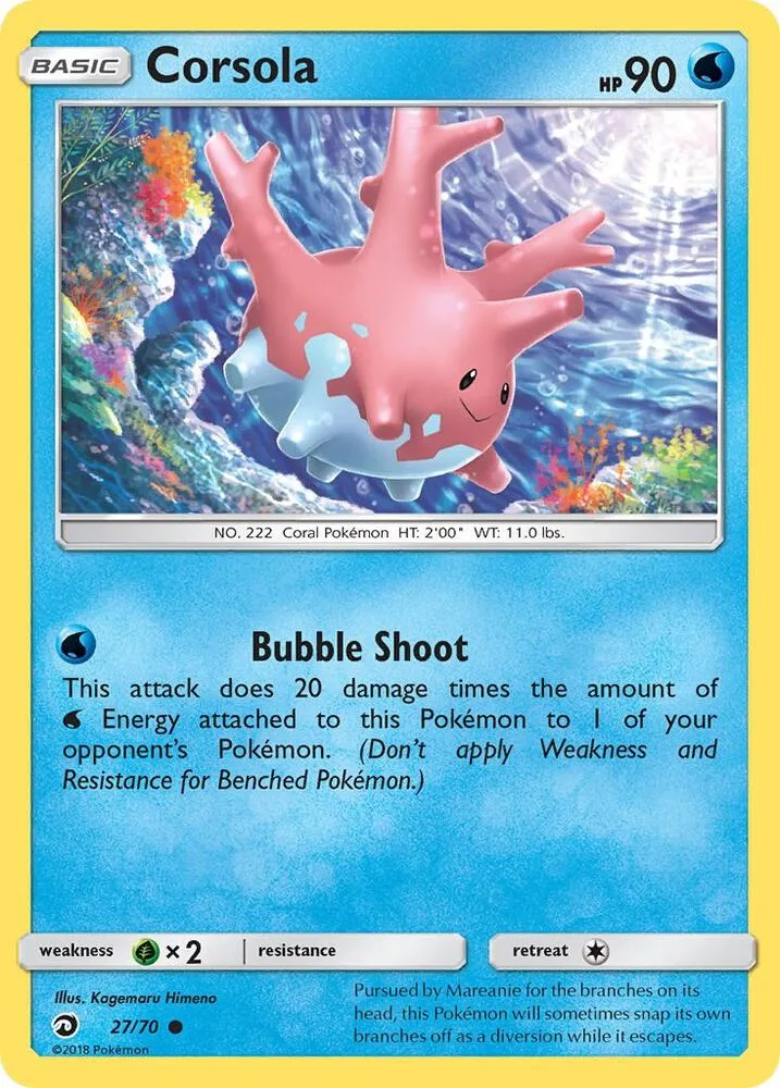 Corsola card front