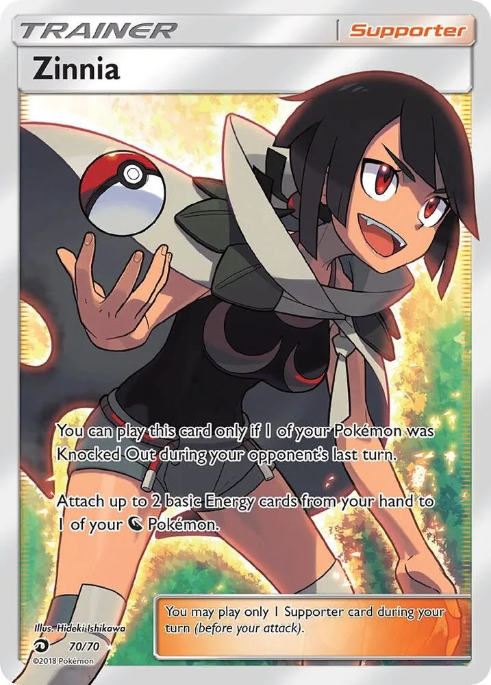 Zinnia (Full Art) Holofoil card