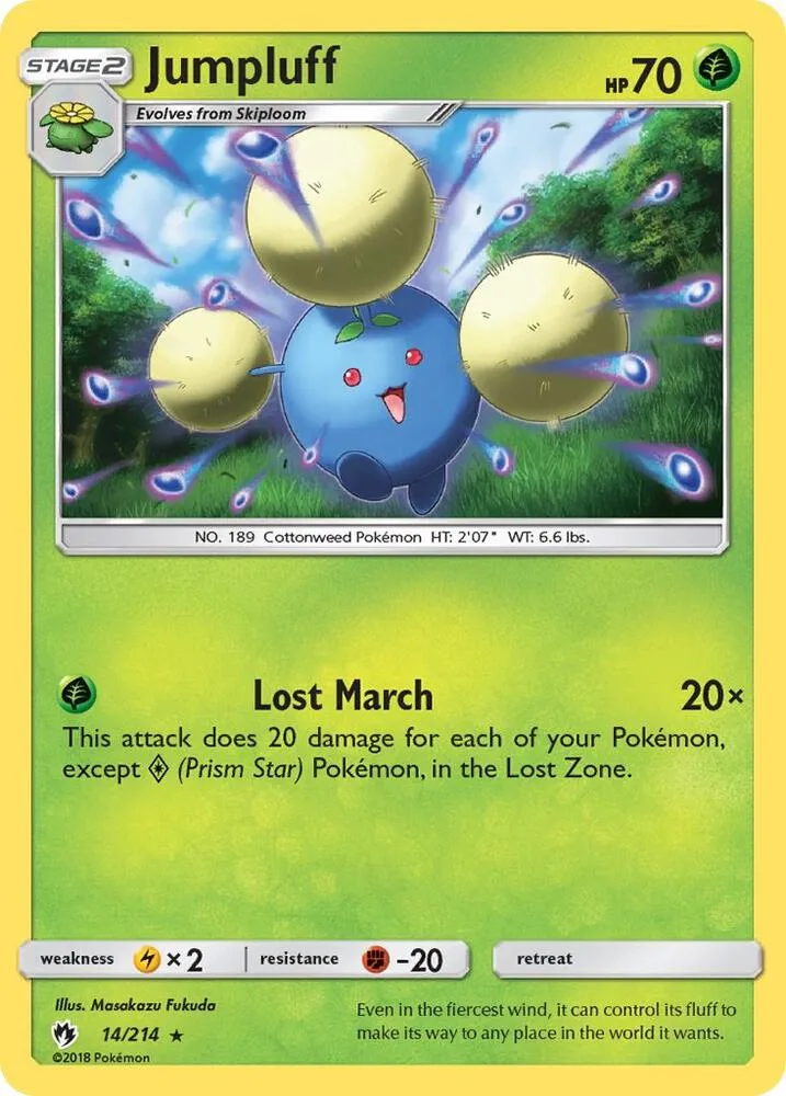 Jumpluff card front