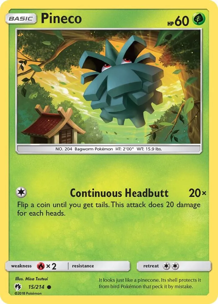 Pineco card front