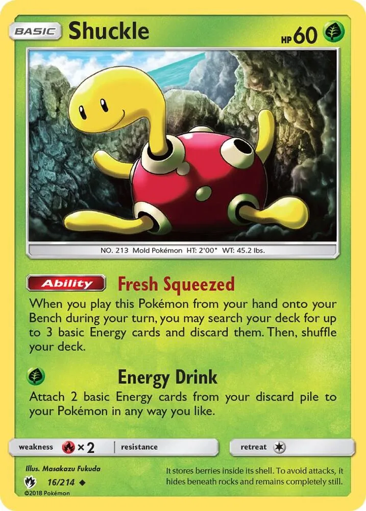 Shuckle card front