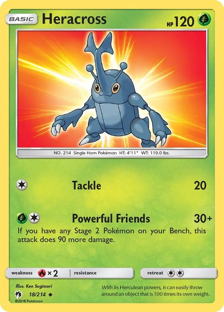Heracross card front