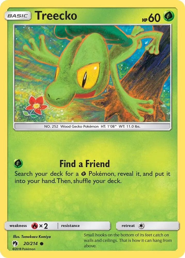 Treecko card front