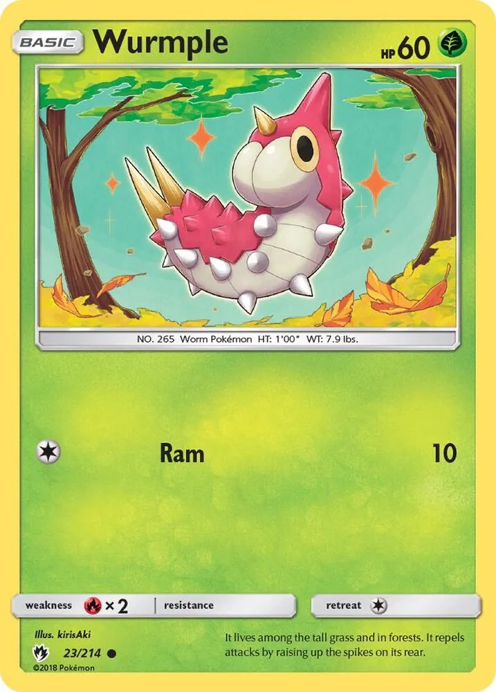 Wurmple card front