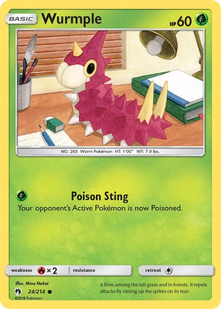 Wurmple card front