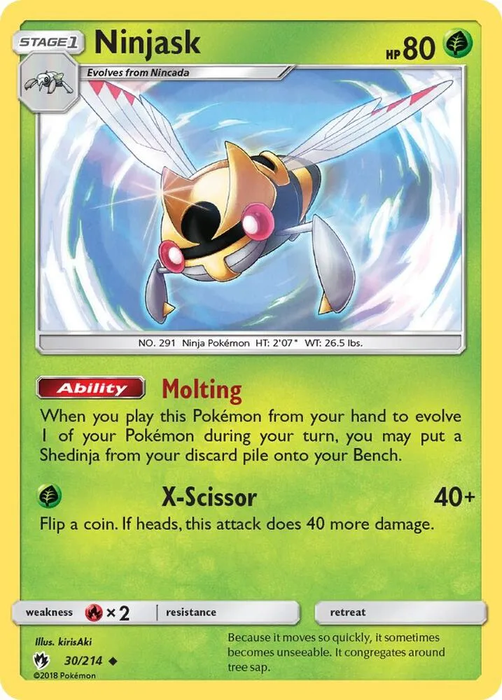 Ninjask card front