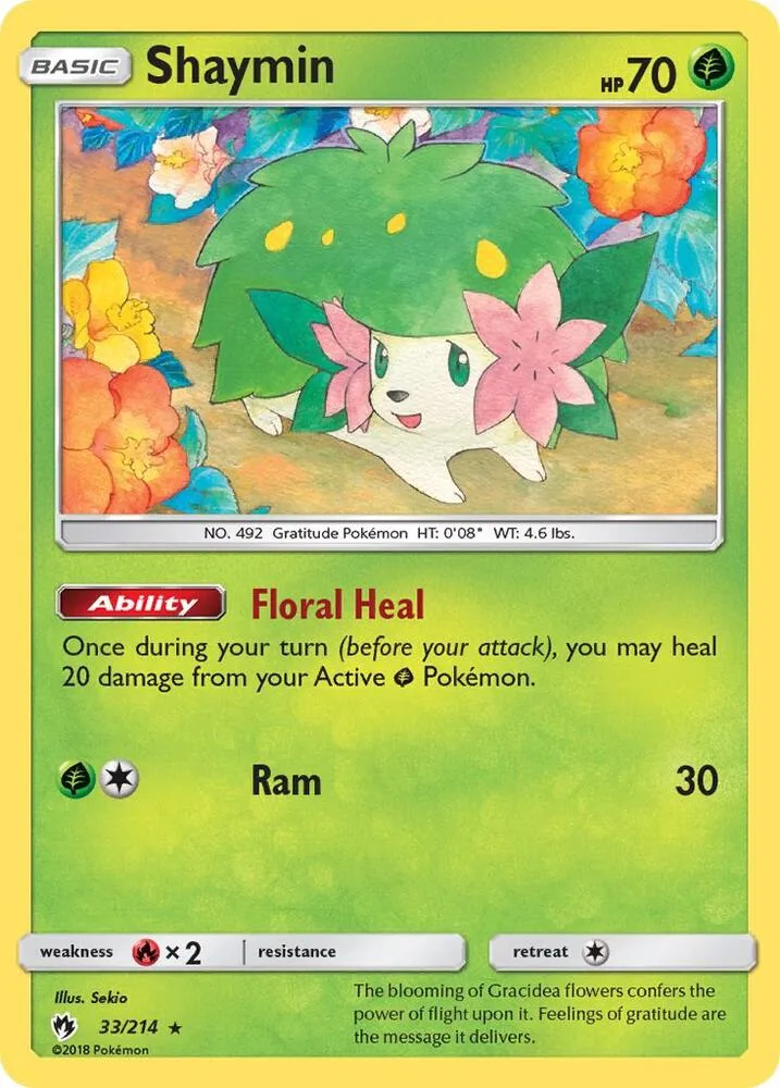 Shaymin card front