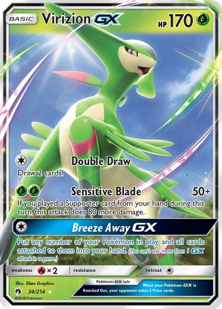 Virizion GX card front