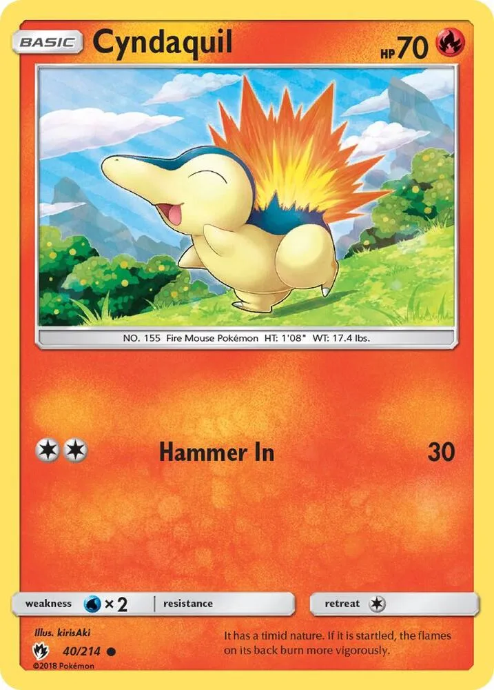 Cyndaquil card front