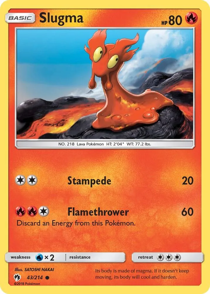 Slugma card front