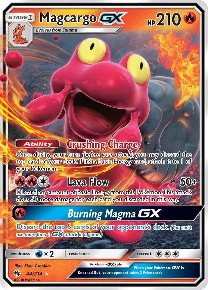 Magcargo GX card front