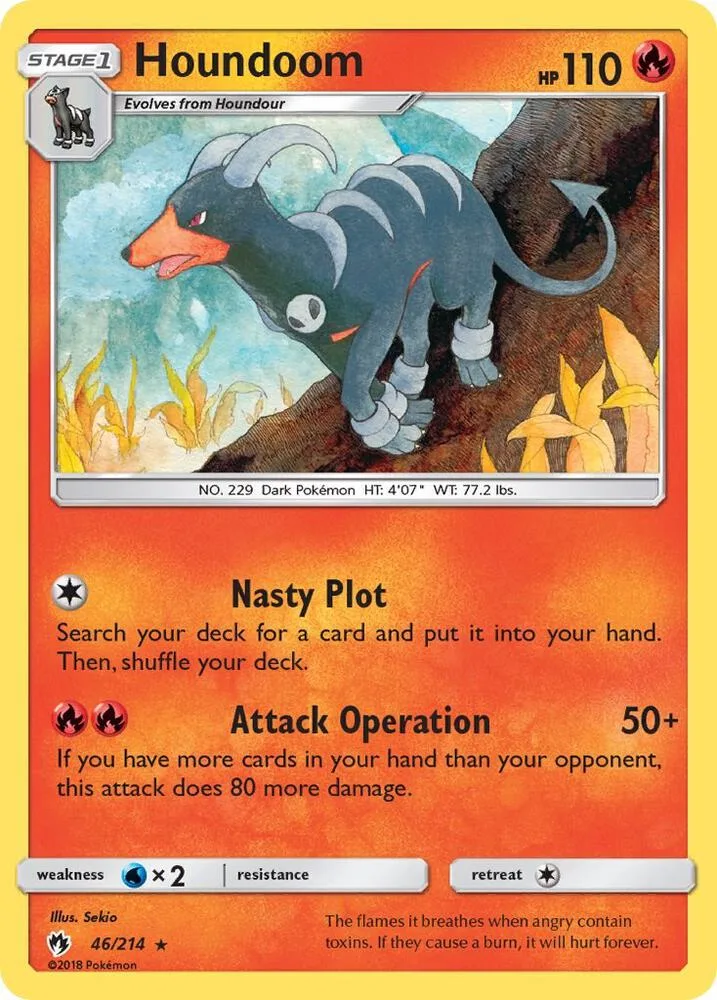Houndoom card front