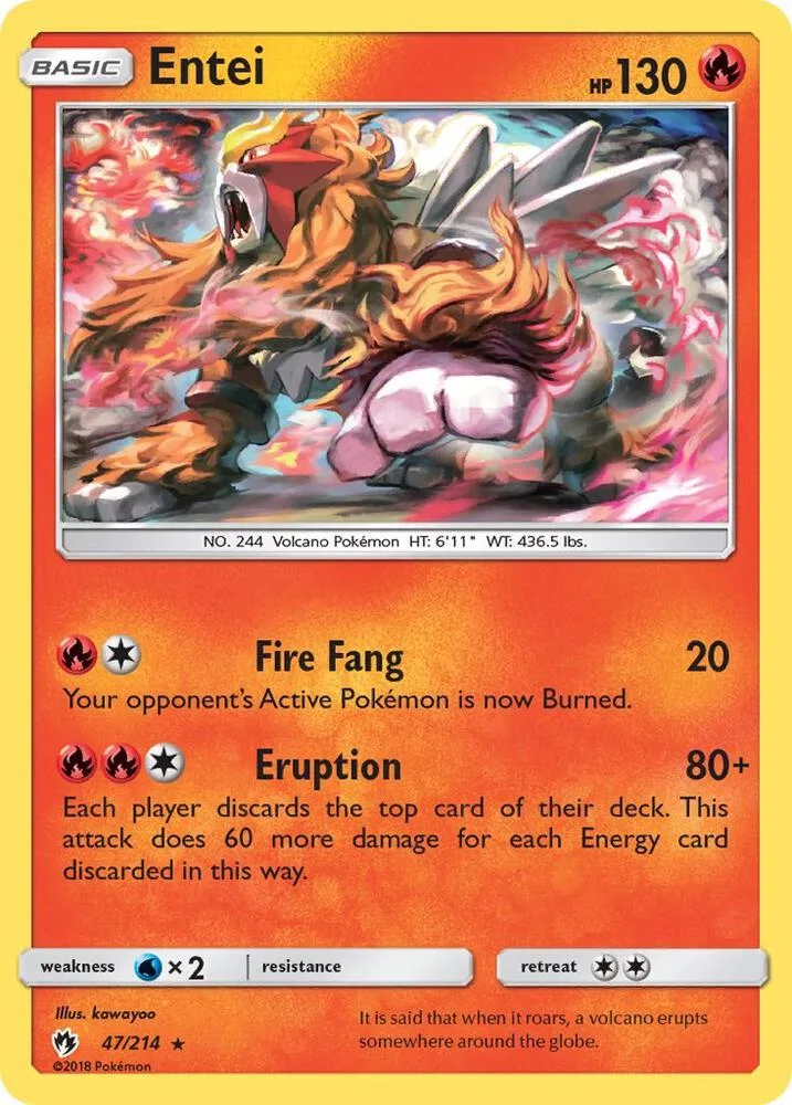 Entei card front