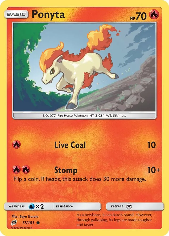 Ponyta card front