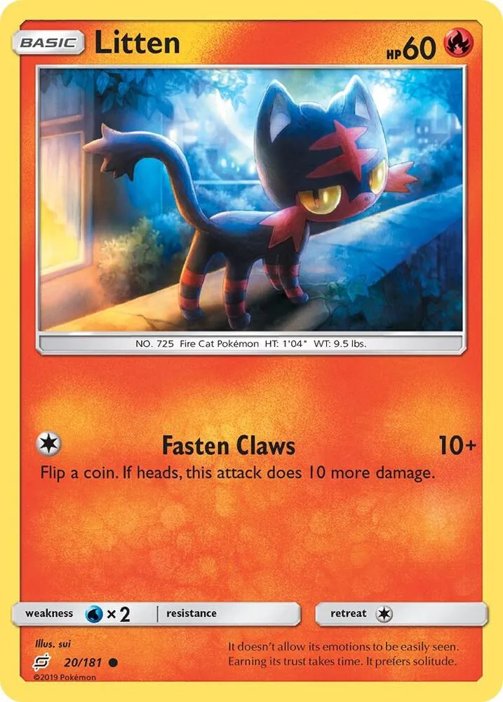 Litten card front