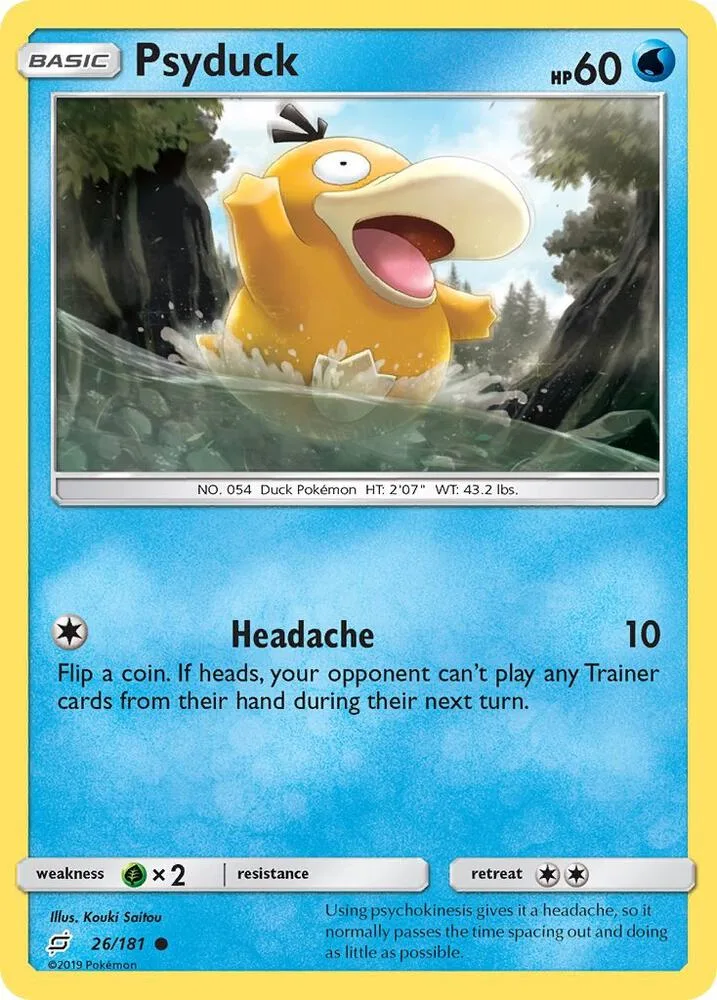 Psyduck card front