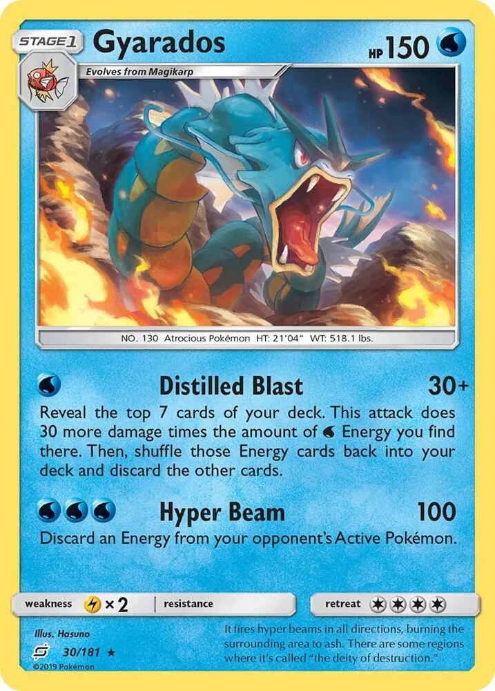 Gyarados card front