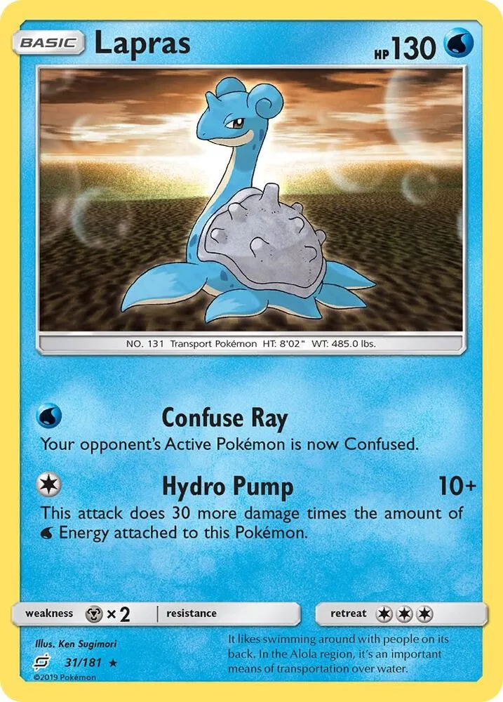 Lapras card front