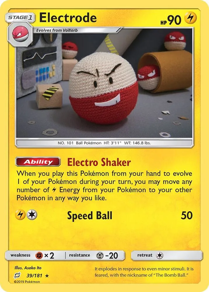Electrode card front
