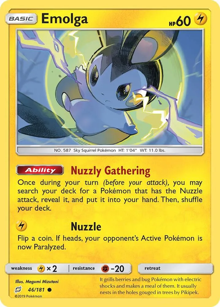 Emolga card front