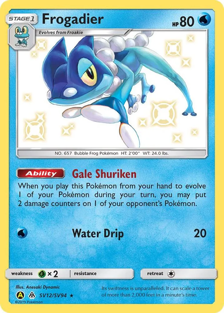 Frogadier card front