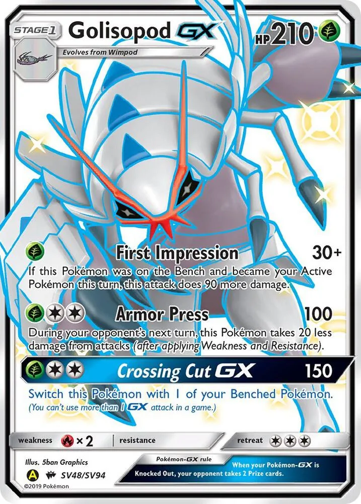 Golisopod GX card front
