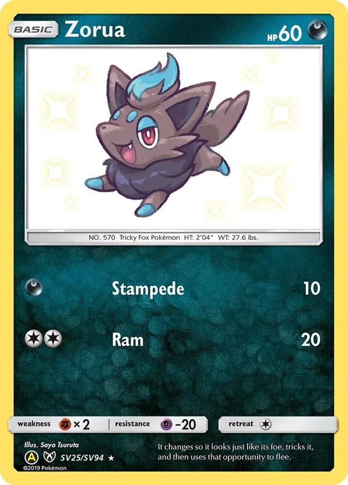 Zorua card front