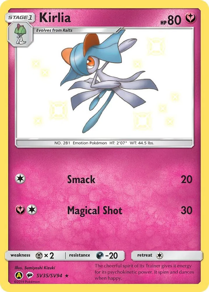 Kirlia card front