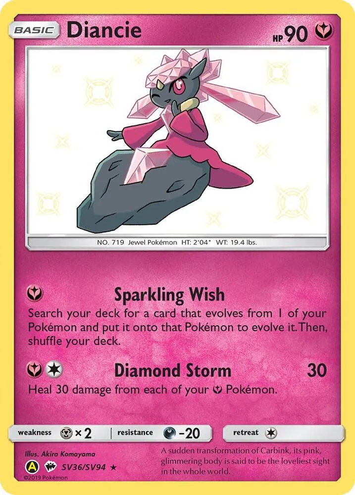 Diancie card front