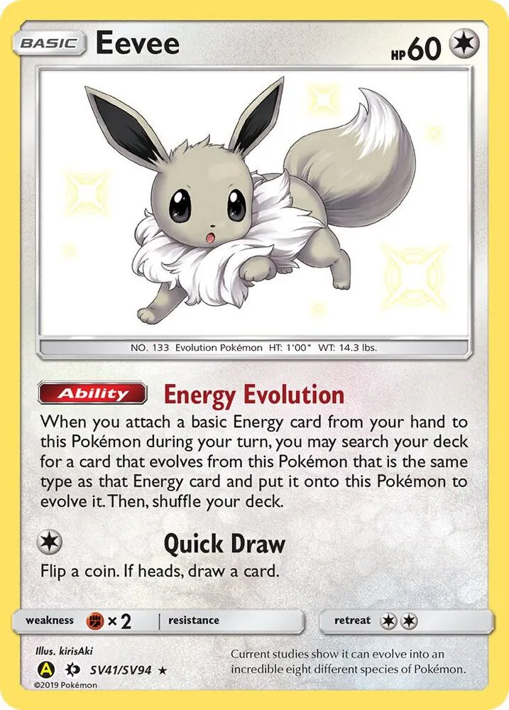 Eevee card front