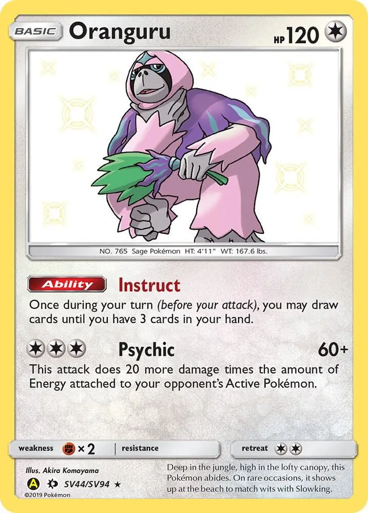 Oranguru card front
