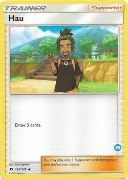 Hau (23) (Alolan Ninetales Half-Deck) card front