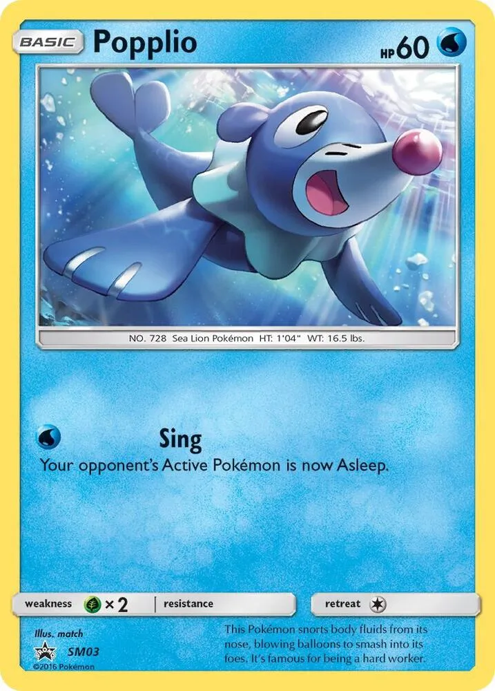 Popplio card front