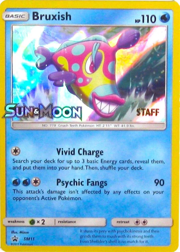 Bruxish (Prerelease) [Staff] card front