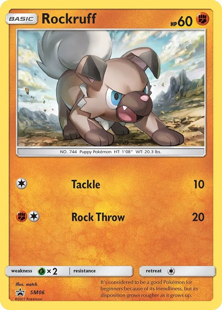 Rockruff card front