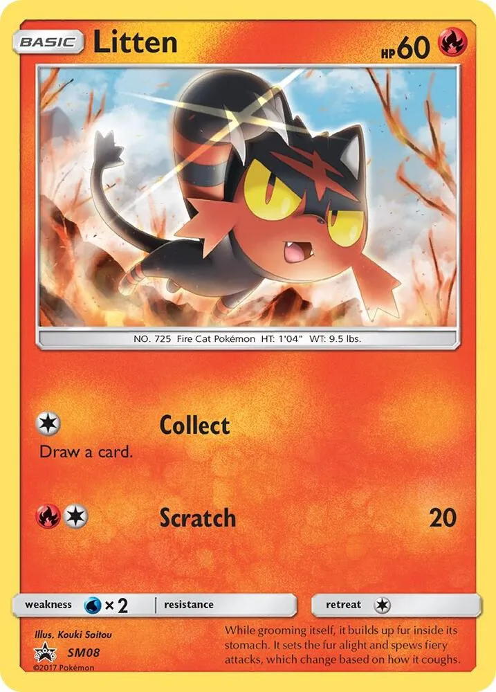 Litten card front