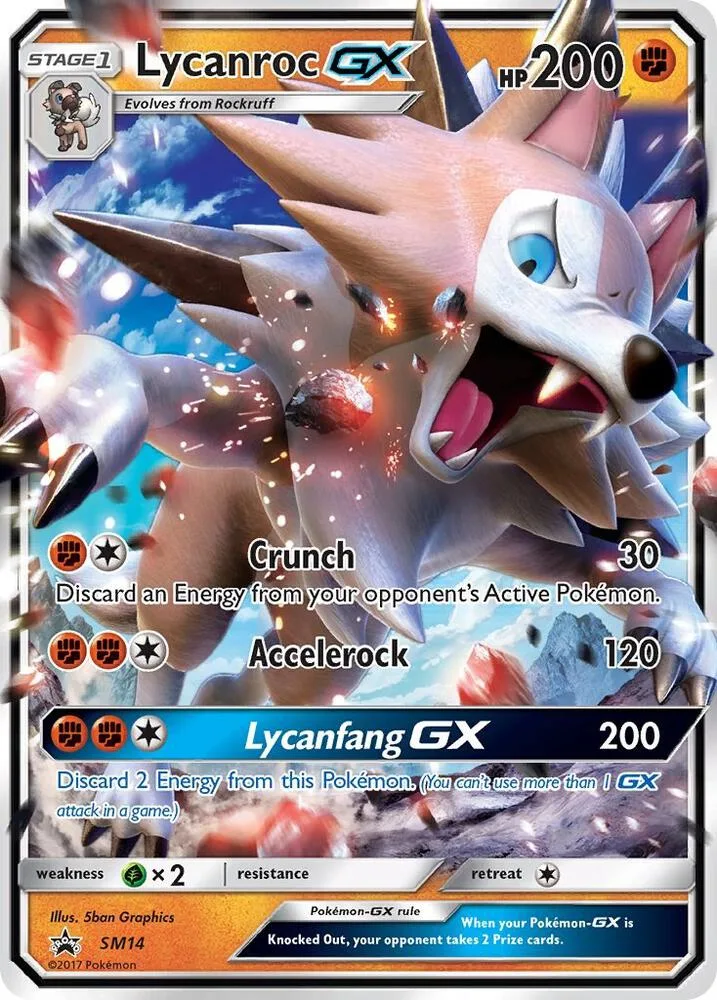 Lycanroc GX card front
